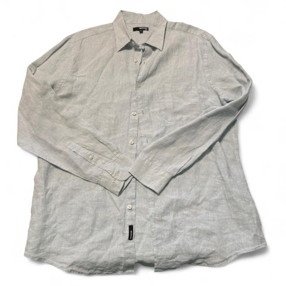 Murano linen button up shirt Size L #linen #menswear